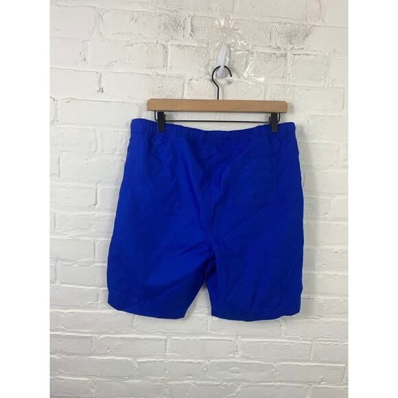 Lands' End Mens Outrigger Quick-Dry Trunks Swim Shorts Navy Blue Size XXL - Picture 2 of 6